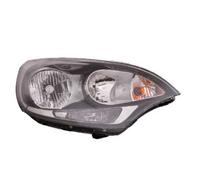 Faro Destro H1/H7 Giallo-Trasparente Con Motore Elettrico Per KIA Rio III UB