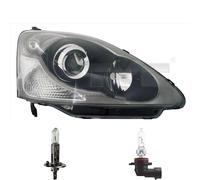 Faro Destro H1/HB3 Per Honda Civic VII Hatchback EU EP EV Inclusi Lampioni