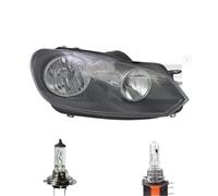 Faro Destro H15 H7 Per VW Golf VI 5K1 AJ5 517 Inclusi Lampadine Osram