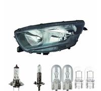 Faro Destro H7 H1 W5W W21W Nero Per Iveco Daily VI Furgone Inclusi Lampadine