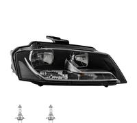 Faro Destro H7/H7/PS19W Per Audi A3 Sportback 8PA 8P1 8P7 Inclusi Lampadine