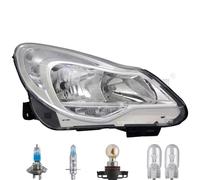Faro Destro Inclusi Lampade Premium Per Opel Corsa D S07 Con LWR Motore