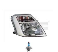 Faro Destro Inclusi Lampadine OSRAM H4 Con Motore LWR Per Citroën C2 JM