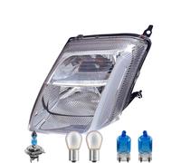 Faro Destro Inclusi Lampadine OSRAM H4 Con Motore LWR Per Citroën C2 JM