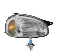 Faro Destro Inclusi Lampadine OSRAM H4 Per Opel Corsa B 73_ 78_ 79_ Combo 71_