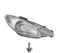 Faro Destro Inclusi Lampadine OSRAM H4 Per Peugeot 206 CC 2D 2A/C 2E/K