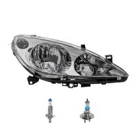 Faro Destro Inclusi Lampadine OSRAM H7 H1 Per Peugeot 307 3A/C 3H 3E 3B