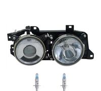 Faro Destro Inclusi Lampadine Premium Per BMW 5 Serie E34 Con Supporto Lampada