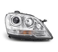 Faro Destro Mercedes Benz Classe M W164 08-11 Proiettore Cromato O/S OEM HELLA