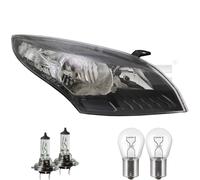 Faro Destro Nero H7/H7/P21W Per Renault Megane III Inclusi Lampadine Osram