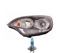 Faro Destro Nero Inclusi Lampade OSRAM Premium Per KIA Rio III UB