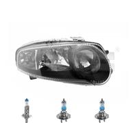 Faro Destro Nero Inclusi Lampadine OSRAM Con Nebbia Per Alfa Romeo 147
