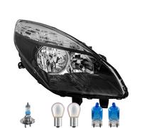 Faro Destro Nero Inclusi Lampadine OSRAM H7 Con Indicatori Per Renault Scénic
