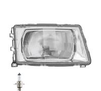Faro Destro Per Audi 100 C3 Tipo 44 Anno 82-91 Inclusi Lampade PHILIPS