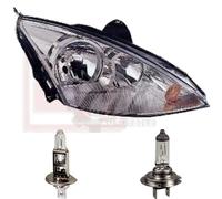 Faro Destro Per Ford Focus I Anno 09/01-11/04 H7+H1 Inclusi Lampadine PHILIPS
