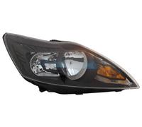 Faro destro per Ford Focus MK2 Facelift 2/08- Halogen H1 H7 Black LWR