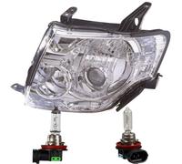 Faro Destro Per Mitsubishi Pajero V80 Anno 07->> H9+H11 Inclusi Lampadine