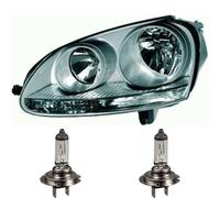 Faro Destro Per VW Golf V 5 1K Anno 03-05.04 Grigio Scuro Inclusi Lampadine