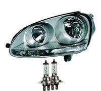 Faro Destro Per VW Golf V 5 Tipo 1K Anno 03-05.04 Grigio Scuro Inclusi Lampadine
