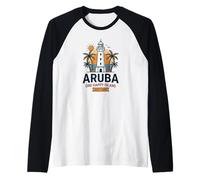 Faro di Aruba One Happy Island California Maglia con Maniche Raglan