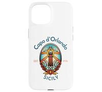 Faro di Capo d'Orlando Sicilia Italia Custodia per iPhone 15