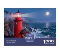 Faro di Cliff Red Brick Puzzle in Legno Impermeabile Puzzles Da 1000 Pezzi Regali Per Adulti Sfidanti E Rompicapo Giochi Di Impegnativi