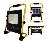 FARO DI EMERGENZA A LED 100W CON PANNELLO SOLARE RICARICABILE TORCIA SOS