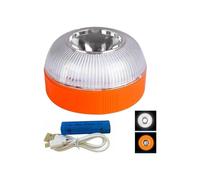 Faro di emergenza V16 con base magnetica, lampeggiante di sicurezza a LED a 360 gradi per auto, moto e uso stradale