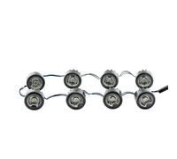 HELLA 2PT 177 696-761 LED-Kit luce guida diurna, LEDayFlex, 24/12V, rotondo, Montaggio, interno, colore diffusore luce cristallino, Cavo 120mm, Frontale d. veicolo, Serie / Kit