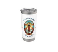 Faro di Horton Point New York Bicchiere termico in acciaio inox doppia parete
