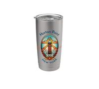 Faro di Horton Point New York Bicchiere termico in acciaio inox doppia parete