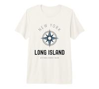 Faro di Long Island New York Vintage LI NY EST.1640 Maglietta Premium