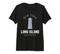 Faro di Long Island New York Vintage LI NY EST.1640 Maglietta Premium