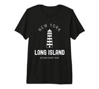 Faro di Long Island New York Vintage LI NY EST.1640 Maglietta Premium