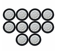 Faro Di Retromarcia Rotondo LED Bianco 24 Con Spina A 3 Fili + Quantità 10