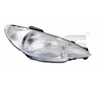 Faro Dx H4 20-5759-28-2 TYC per PEUGEOT 206 Hatchback 206 SW 206 CC