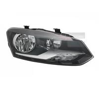 TYC Faro anteriore TYC 20-12035-05-2 destro nero H7+H7 per VW Polo (6R1/6C1) 2009-2014