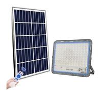 Faro Energia Solare 2000W Lampada Pannello Crepuscolare con Telecomando IP66