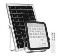 FARO ENERGIA SOLARE LED 200W CON PANNELLO FARETTO CREPUSCOLARE TELECOMANDO AI