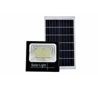FARO ENERGIA SOLARE LED CON PANNELLO FARETTO CREPUSCOLARE + TELECOMANDO 200W