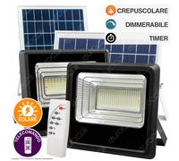 FARO energia SOLARE LED FARETTO pannello crepuscolare SOLARI con TELECOMANDO