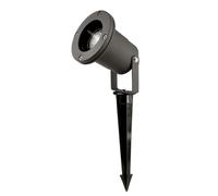 Faro Esterno Moderno Caleb Alluminio Nero 1 Luce Gu10 Ip65