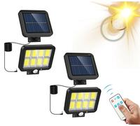 FARO ESTERNO RICARICA SOLARE LAMPIONE 160 COB LED SENSORE MOVIMENTO LUCE FREDDA [EEK: A+++]