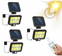 FARO ESTERNO RICARICA SOLARE LAMPIONE 160 COB LED SENSORE MOVIMENTO LUCE FREDDA [EEK: A+++]