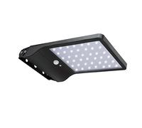 Faro Esterno Solare 20W Lampione 42 Led Sensore Movimento Sicurezza Luce Fredda