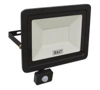Faro Extra Slim Con Sensore PIR 100W SMD LED | LED115PIR Sealey Nuovo