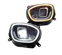 Faro Fanale Anteriore Coppia Fari A LED Seconda Generazione DRL Proiettori Halo Con Indicatori Direzione Ambrati Fascio Alto Basso Per Mini Per Cooper F60 2017-2023 Fari Anteriori(2 piece LHD)