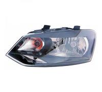 Faro fanale anteriore Destro POLO 6R 09- VALEO H4 con motorino