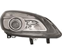 Faro fanale anteriore destro SCENIC 06-09 bordo nero DEPO H7+H1 per reg.