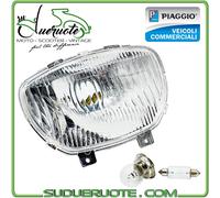 Faro Fanale Anteriore Luce Lampadina Lente per Ape 50 1969-1980 TL1 TL2 Piaggio